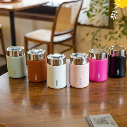 Edelstahl Thermoskanne Tragbar 230ml Vakuumflasche Mini