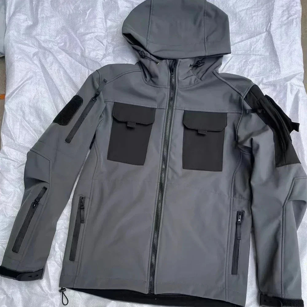 Wasserdichter Thermoanzug Herren Warm Mehrere Taschen