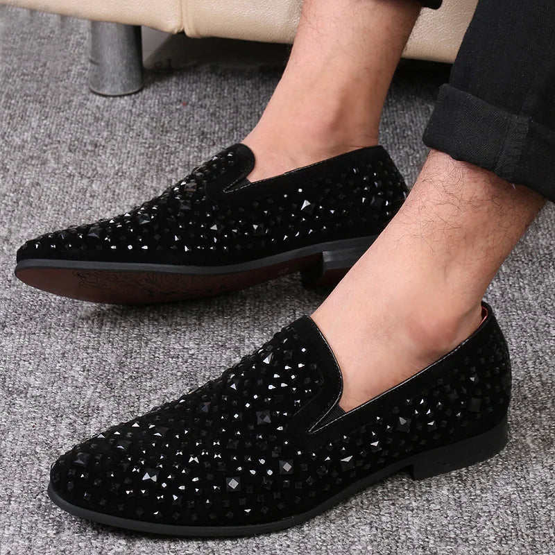 Design-Schuhe aus Denim mit Pailletten Damen Luxus