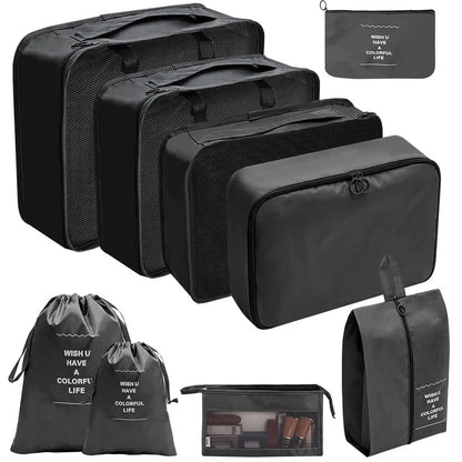 Reise-Organizer Set 7-10-teilig Faltbar Koffer-Boxen