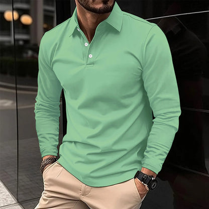 Herren Polo Klassisch Modern Weiss