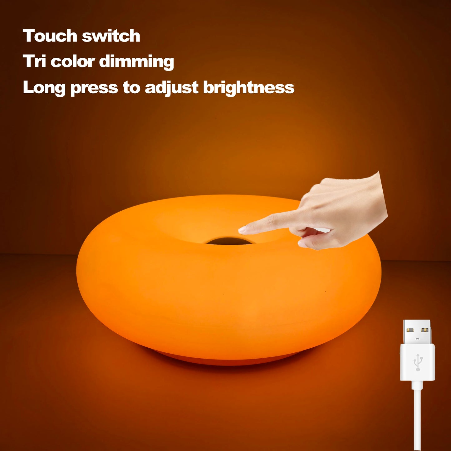 Tischlampe Modern LED Touch mit USB und Fernbedienung - BerlinGlamour