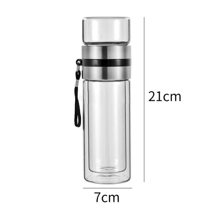 Isolierflasche 2in1 Thermo Doppelwandig Smart Wasserflasche
