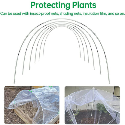 Gartenbügel-Set Fiberglasrostfrei für Hochbeete und Frühbeet