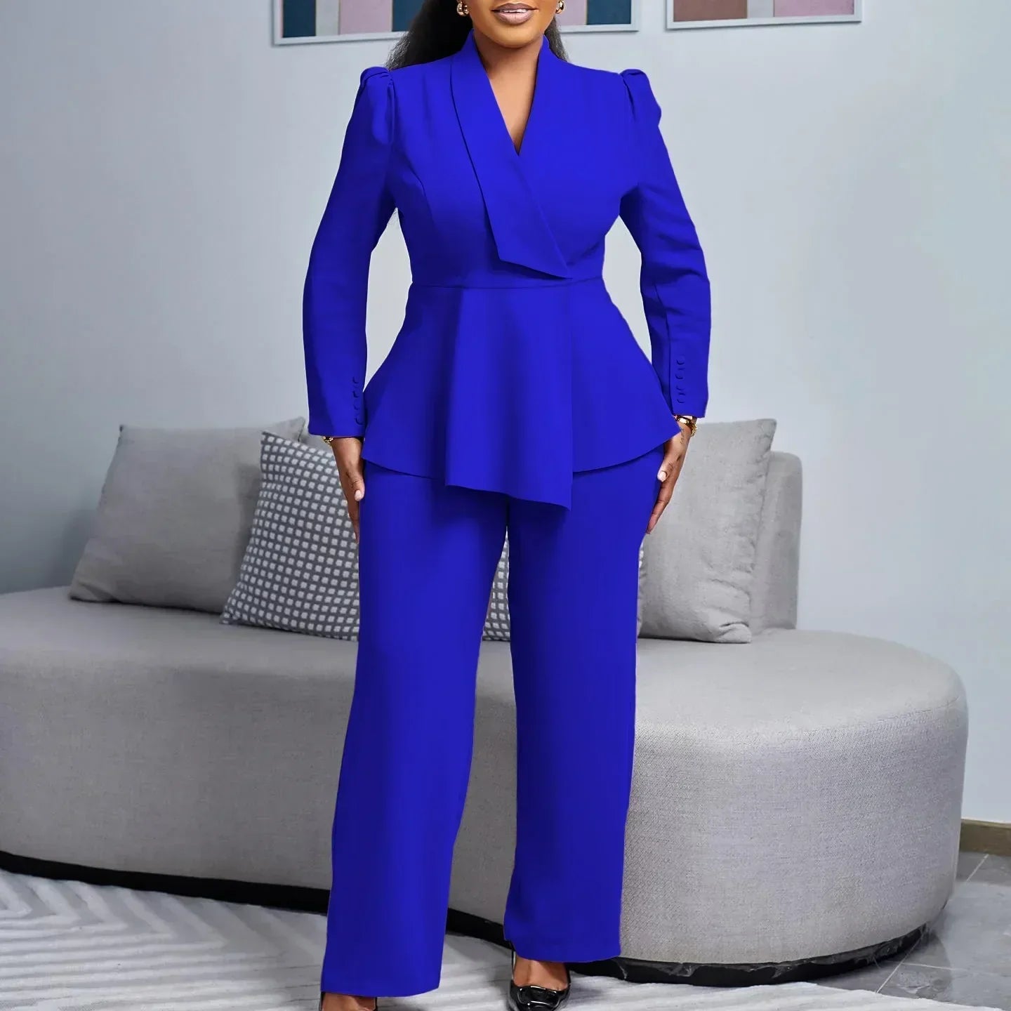 Damen Business Anzug Maßgeschneidert Blazer Hosen