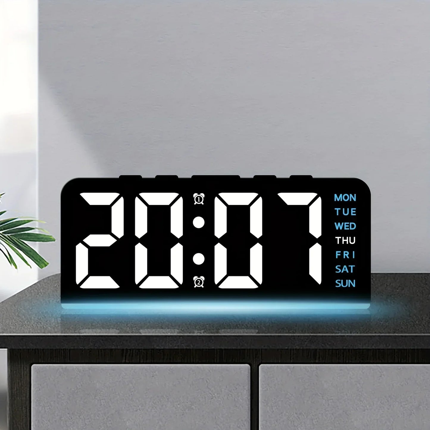 LED Nachtlampe Wecker Modern Dimmbar - BerlinGlamour