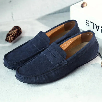 Herren Slip-On Loafers Braun Frühling Schuhe