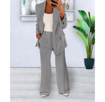 Damen Hosenanzug Elegante Jacke Satz Business