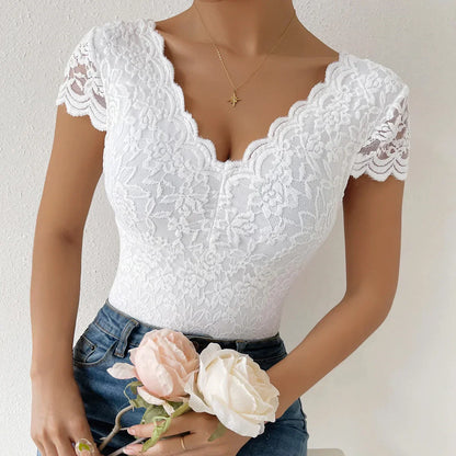 Weiblicher Body mit Langarm Elegant