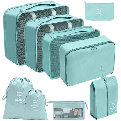 Reise-Organizer Set 7-10-teilig Faltbar Koffer-Boxen
