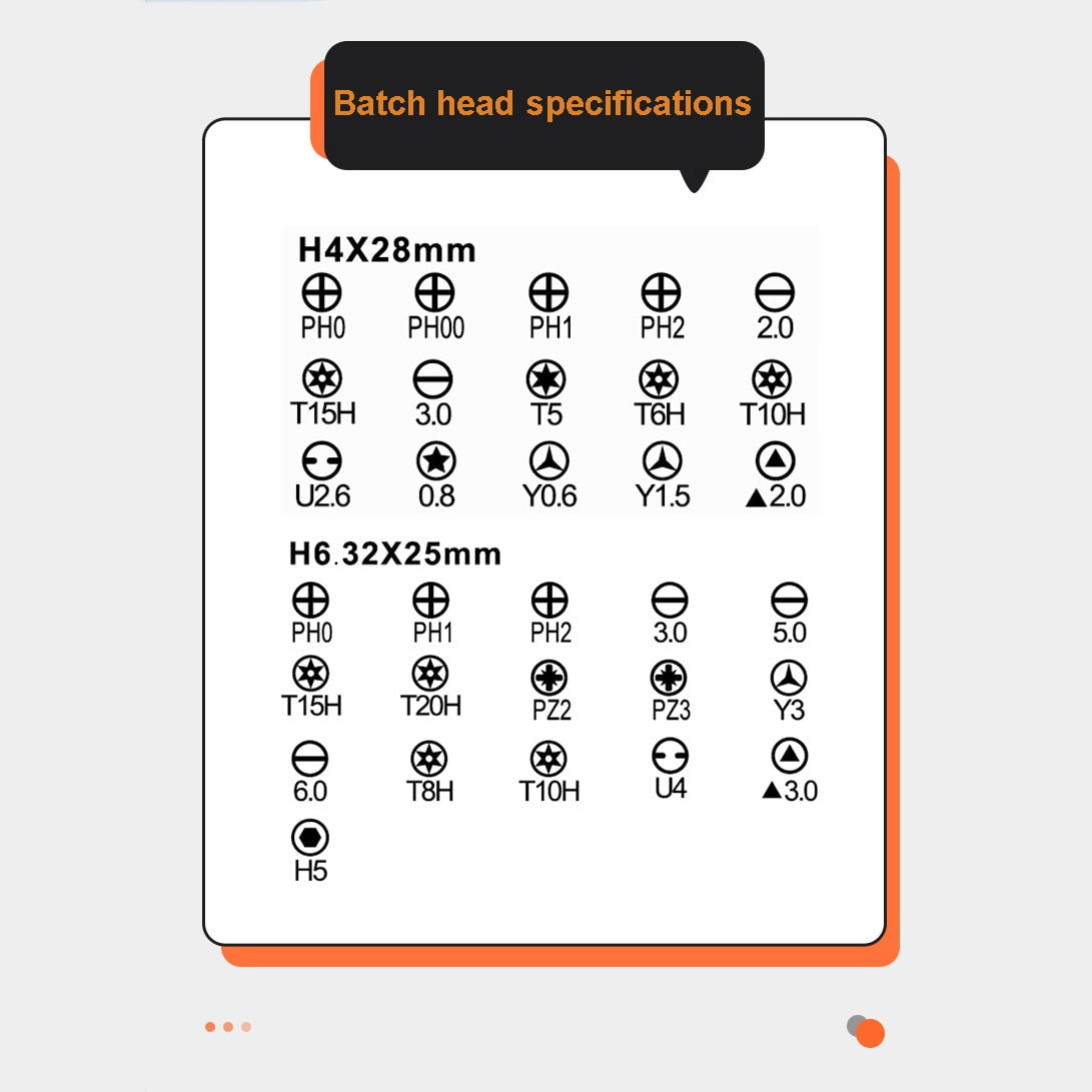 Elektrischer Schraubendreher 41in1 Multitool Satz