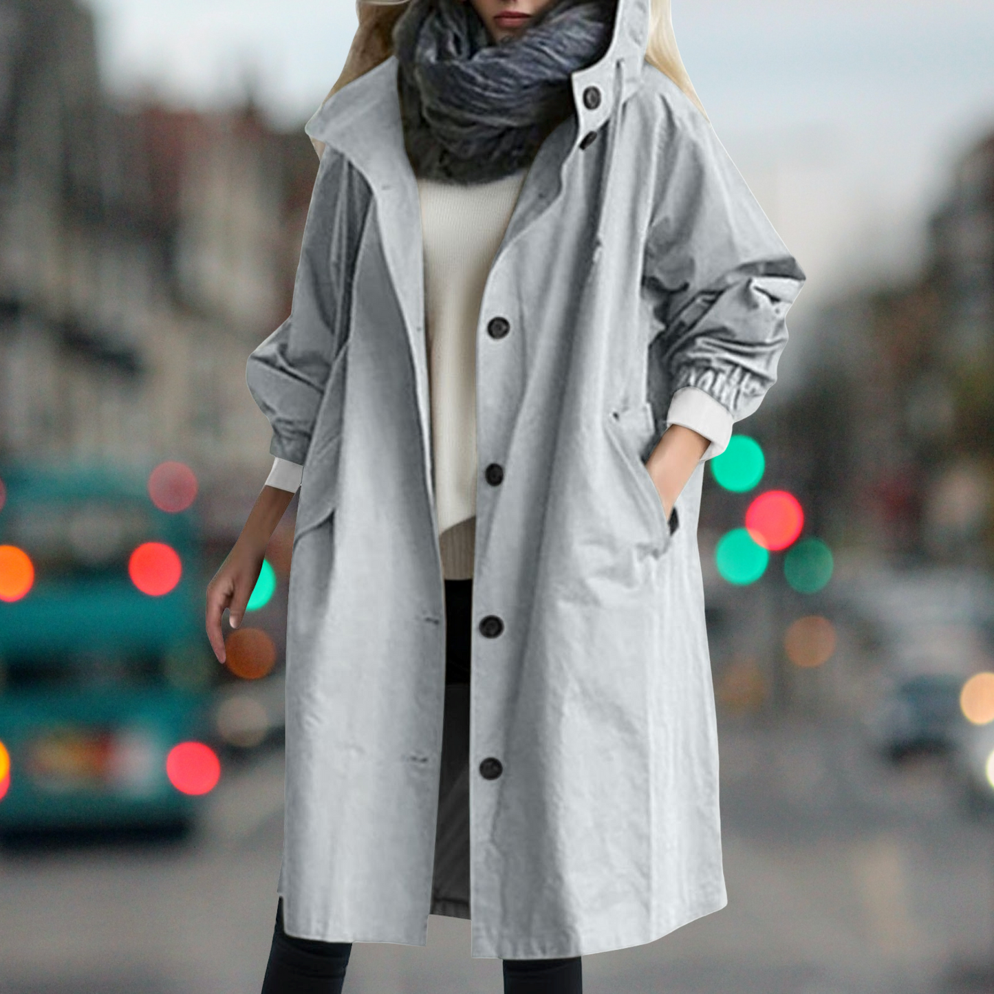 Wasserdichter Trenchcoat Warm Damen