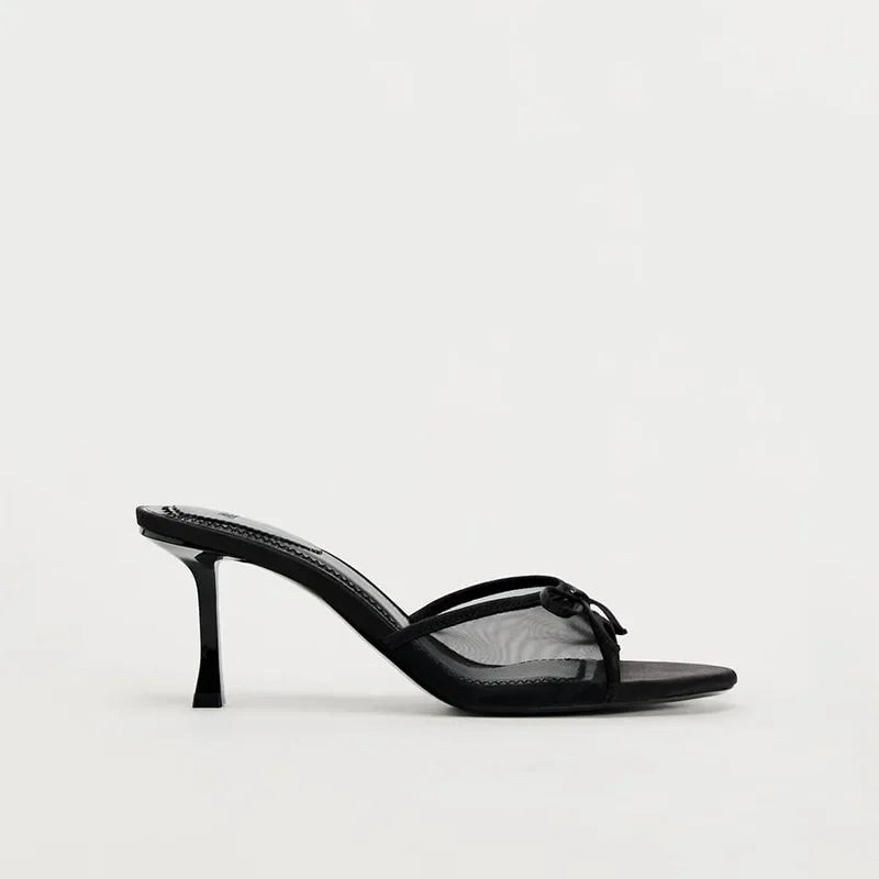 Schwarz Mittelhohe Absatzschuhe Damenschuhe