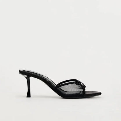 Schwarz Mittelhohe Absatzschuhe Damenschuhe