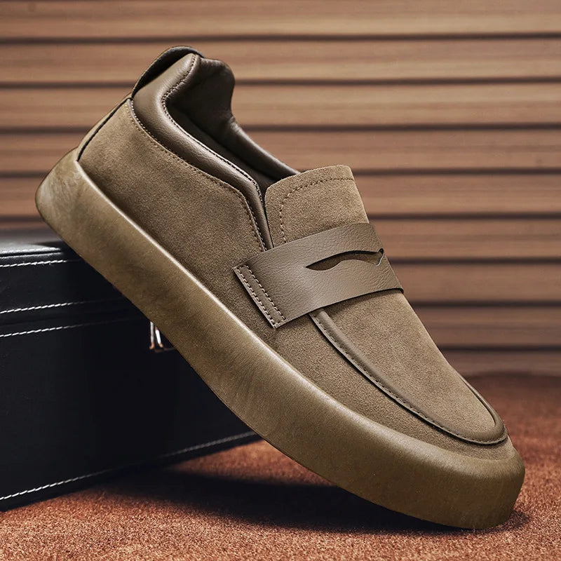 Herren Slipper Wildleder Bequem Modern
