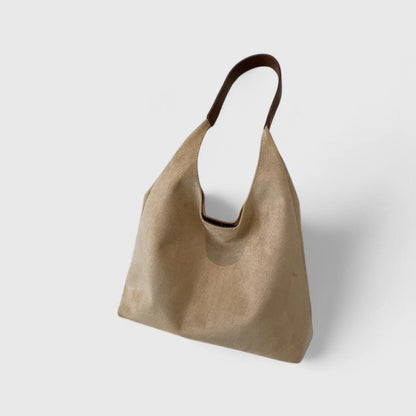 Elegante Damen Schultertasche Minimalistisch Schwarz