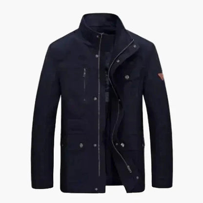 Freizeitjacke Stehkragen Multitaschen Lässig Outdoor