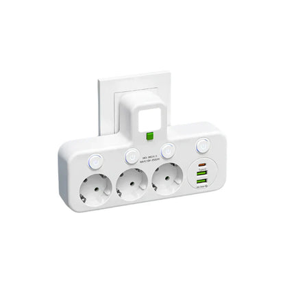 Steckdosenleiste ProLine mit USB-C und Überspannungsschutz