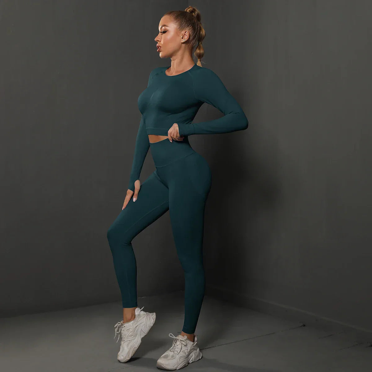 Damen Sportset Nahtlos Komfortabel Modern
