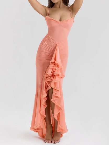 Elegantes Trägerloses Damenkleid Hochzeit Gäste