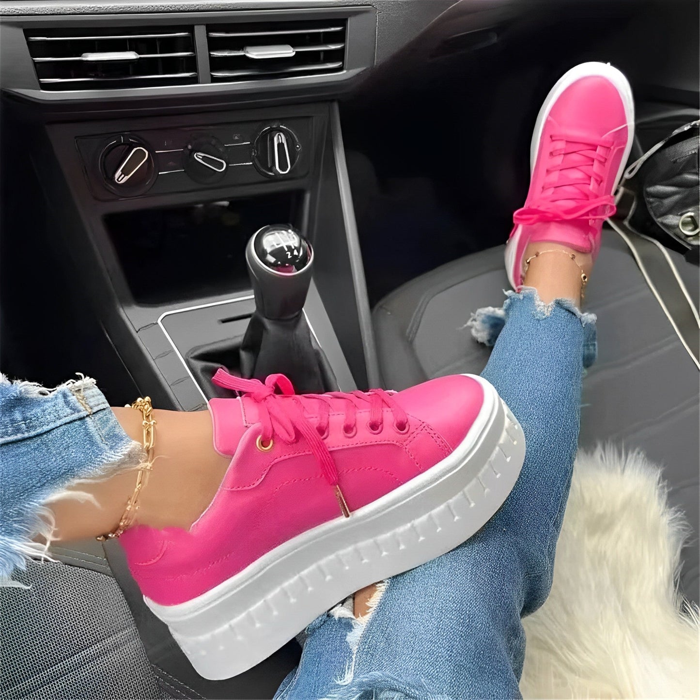 Große Sneaker mit Dämpfung Bequem Laufschuhe