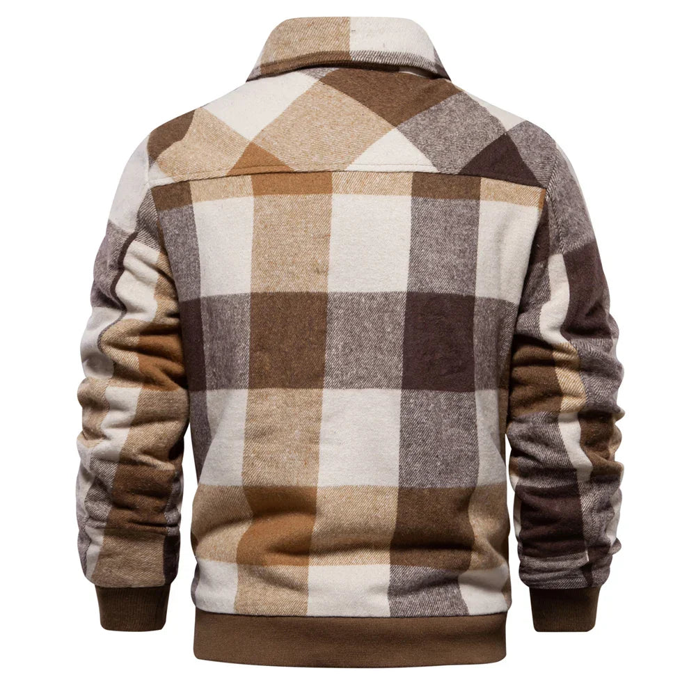 Karierte Herrenjacke Modern Flanell
