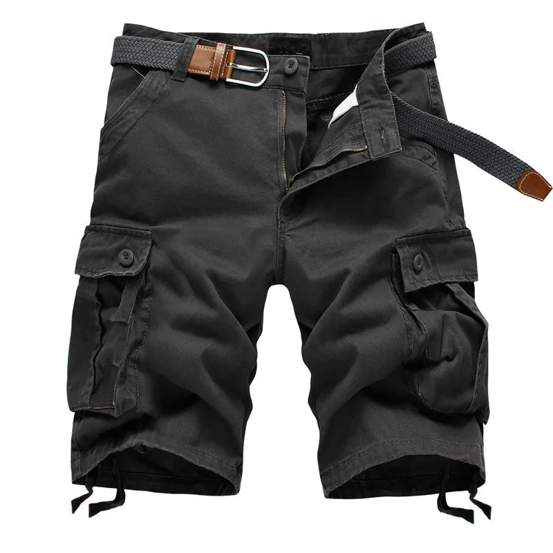 Herren Cargo Shorts Bequem Baumwolle Sommer