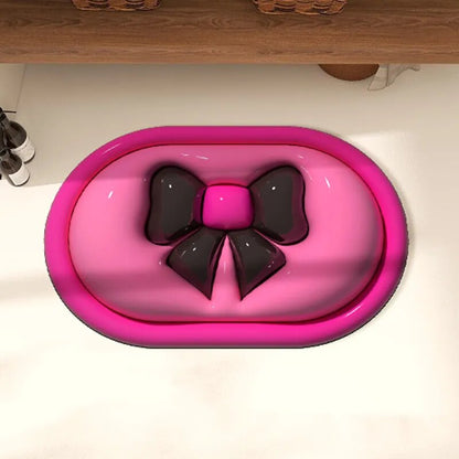 Schöne Dekorative Matte Rutschfest 3D Schleife Design