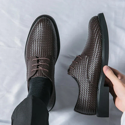 Herren Lederschuhe Oxfords Schwarz Elegannt