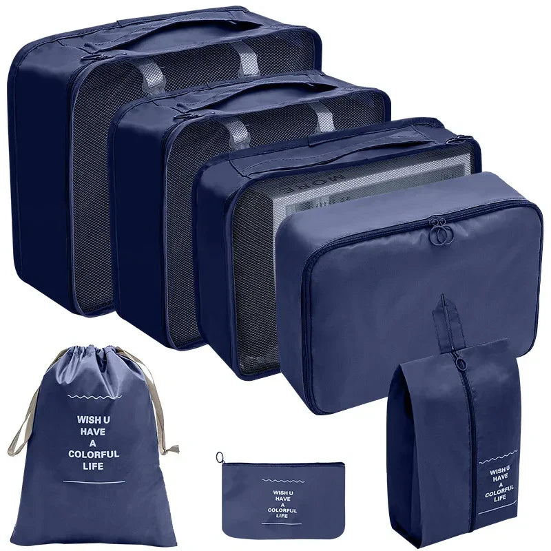 Reise-Organizer Set 7-10-teilig Faltbar Koffer-Boxen