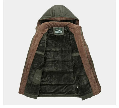 Herren Winterjacke Warm Daunen Füllung