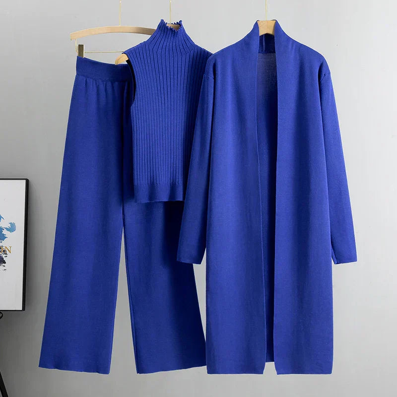 Damen Hosen-Set 3-teilig Lockere Passform