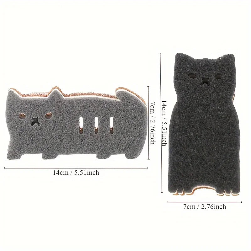 Mini Katzen Reinigungsschwamm Mehrzweck Microfaserschwamm
