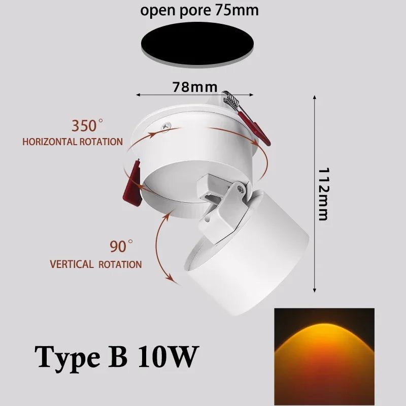 Wand Spotlight LED Farbwechsel Modern Dimmbar