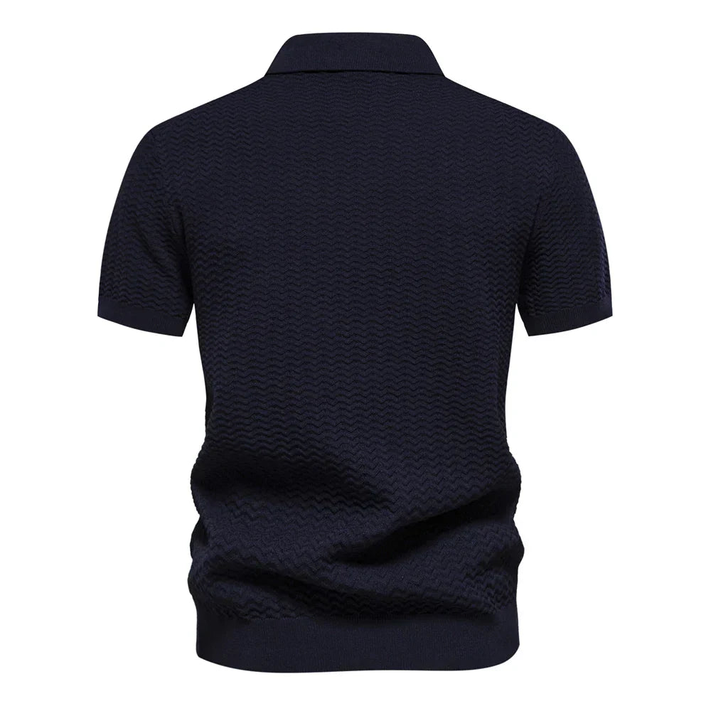 Herrenhemd Rippenmuster Modern Slim Fit - BerlinGlamour