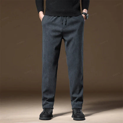 Herren Cordhose Stilvoll Bequem Grau