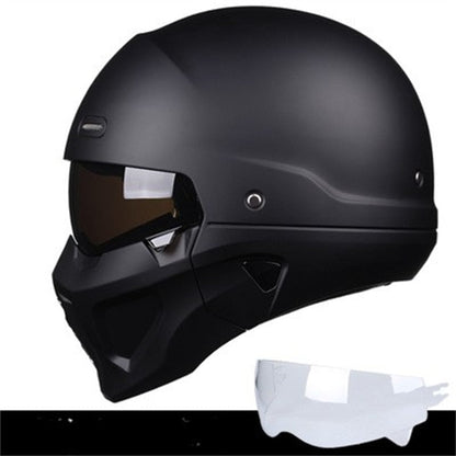 Vollgesichtshelm Abnehmbar Sporthelm Motorradhelm Schwarz