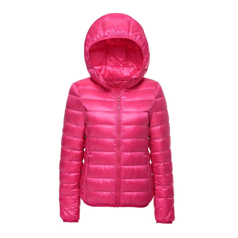 Leichte Steppjacke mit Kapuze für Damen und Herren