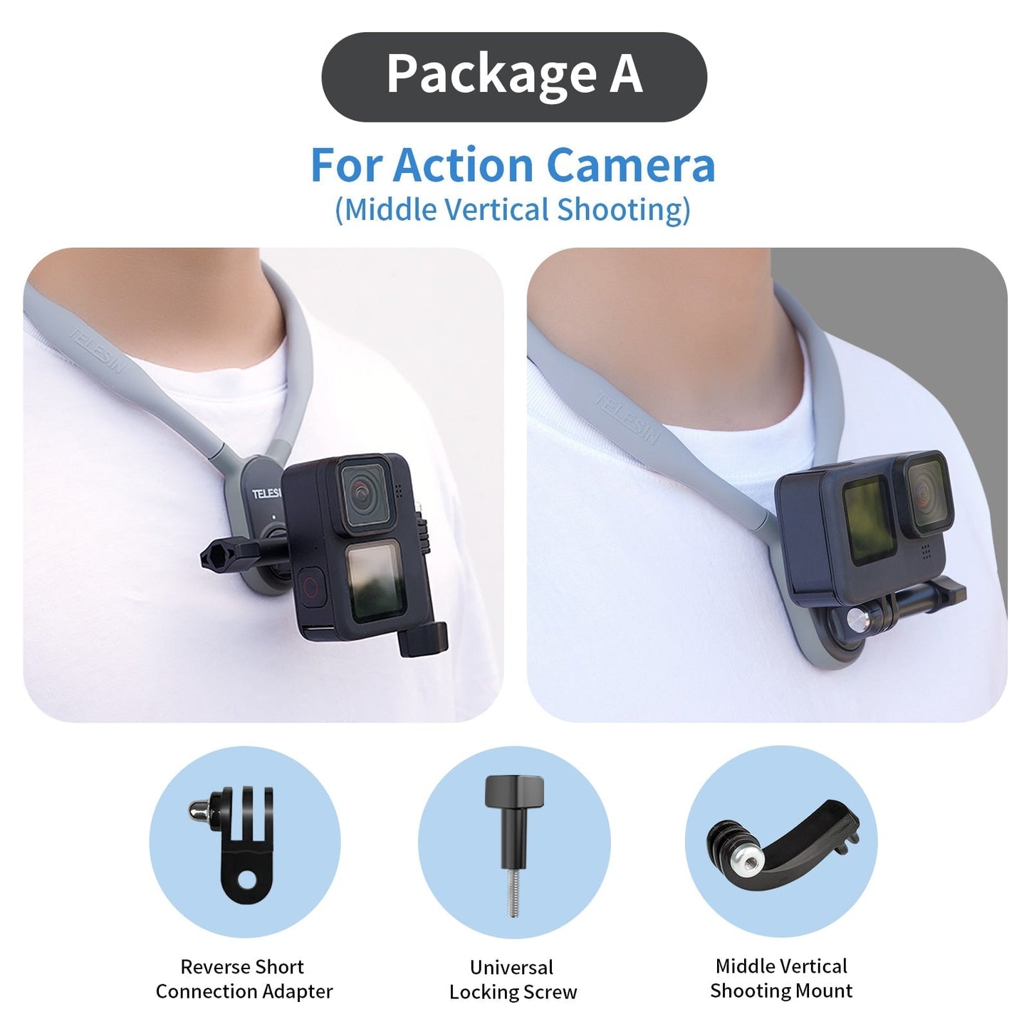 Action-Kamera Zubehör Magnetisch Silikon Halsband Mount - BerlinGlamour