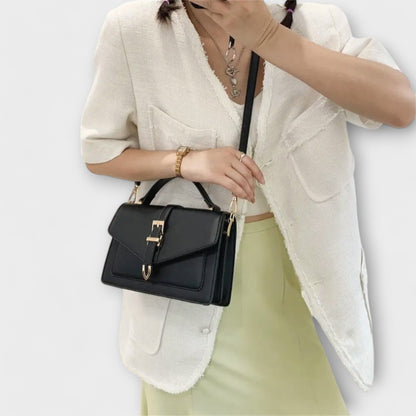 Damen Schultertasche Elegante Leder Struktur