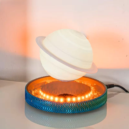 Schwebende LED Lampe 3D Saturn Magnetisch Weltraum Deko