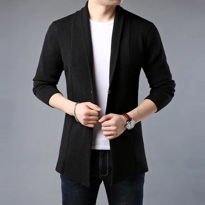 Herren Strickjacke Weich Wolle Bequem