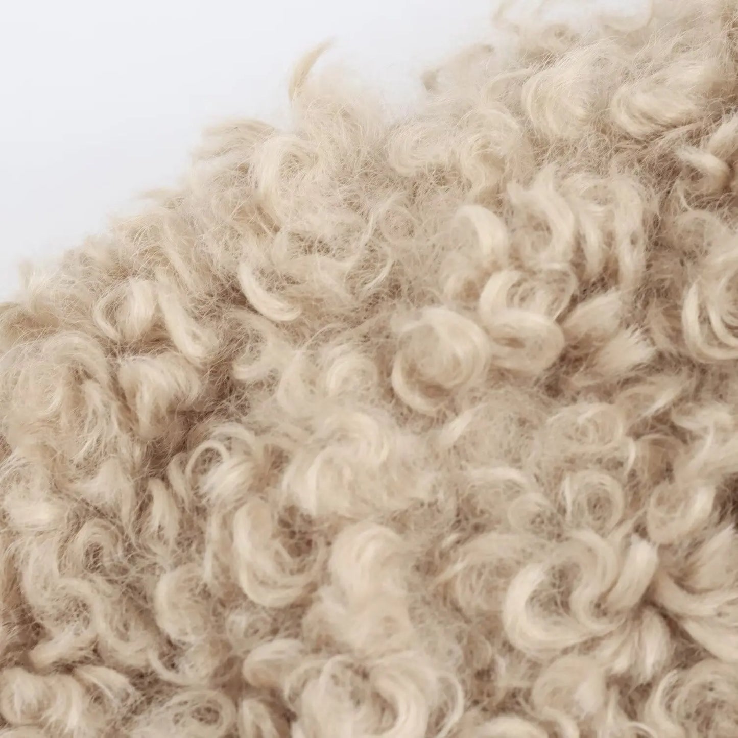 Teddyjacke Beige Faux Fur Warm mit Schnallen Kuschel Effekt