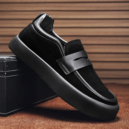 Herren Slipper Wildleder Bequem Modern