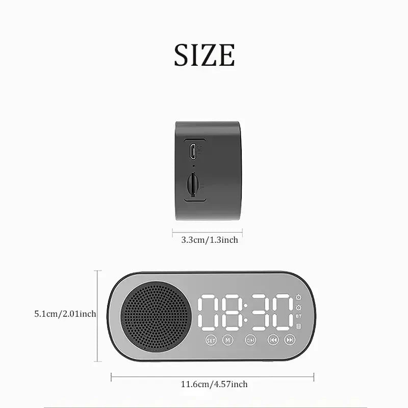 Bluetooth Weckuhr mit Lautsprecher und Radio