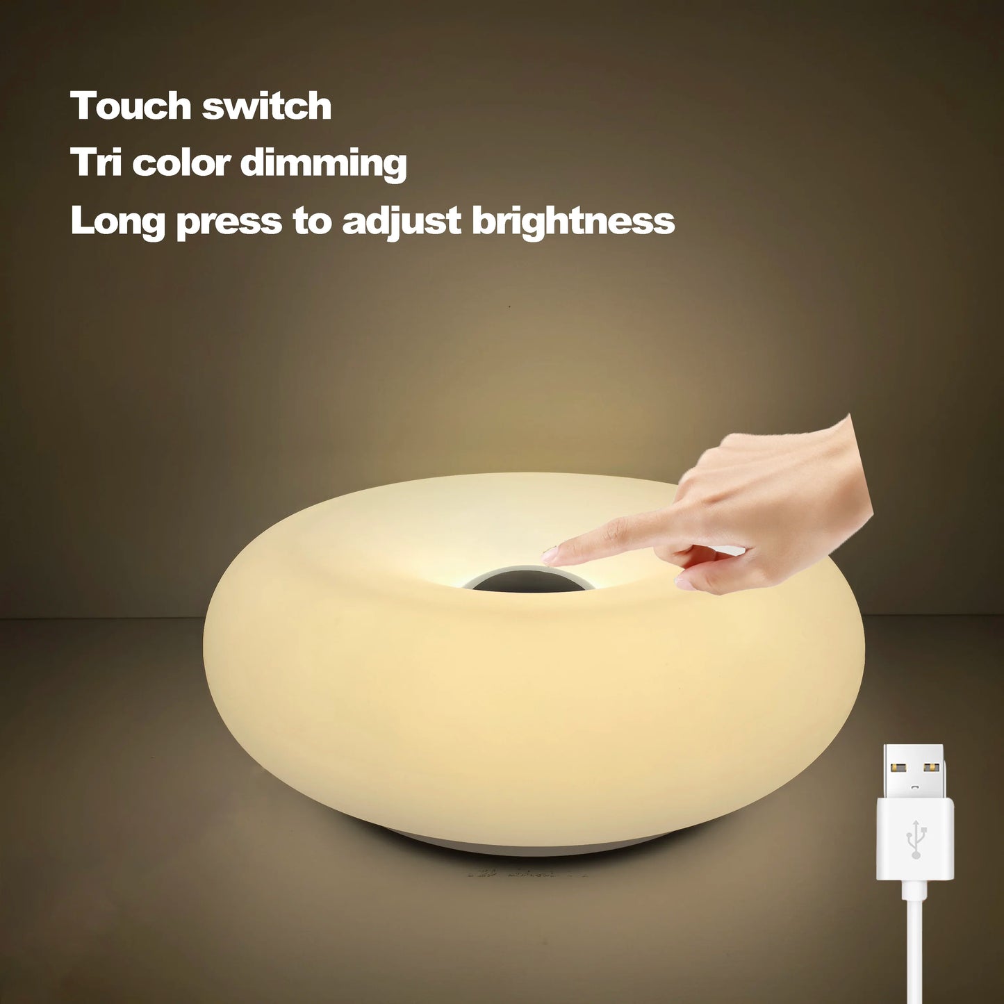 Tischlampe Modern LED Touch mit USB und Fernbedienung