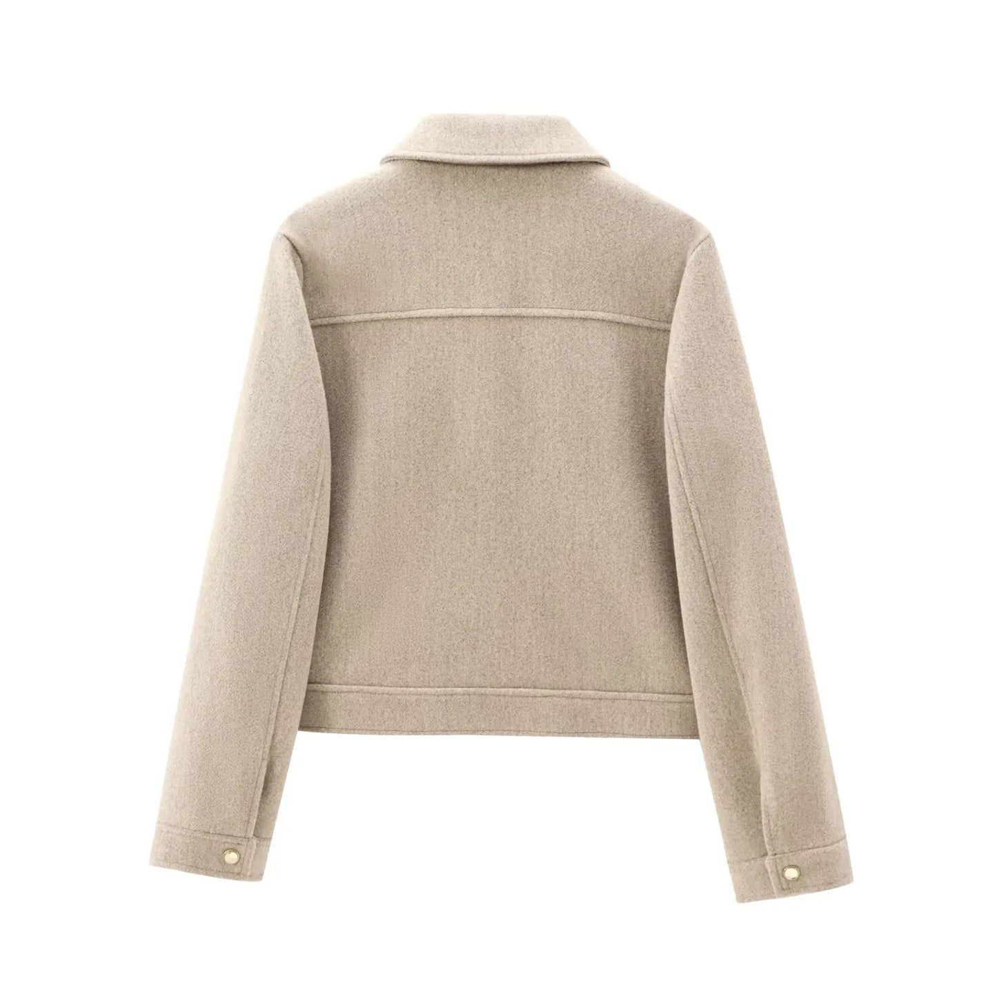 Damen Freizeitjacke Reißverschluss Wollmix Warm