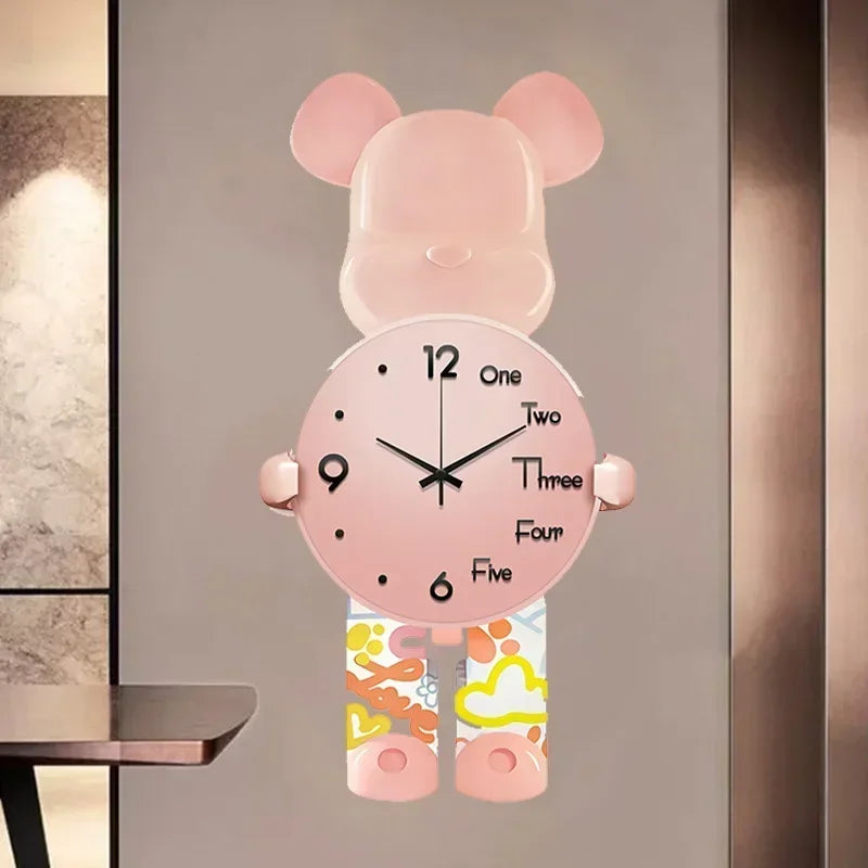 LED Wanduhr Sternenlicht Modern Leuchtend