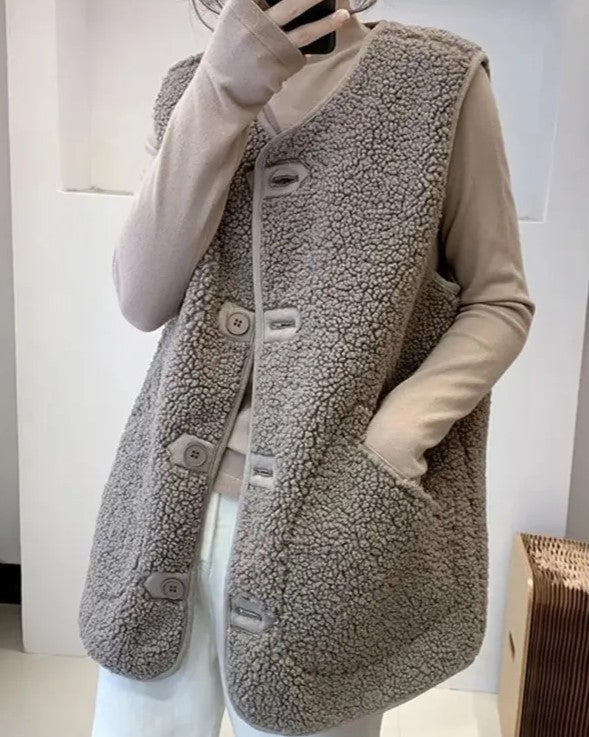 Wollweste Damen Luxus Stilvoll Elegante - BerlinGlamour