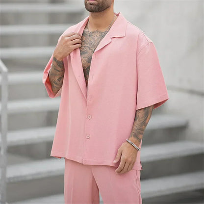 Herren Sommer Set Leicht Atmungsaktiv Modern